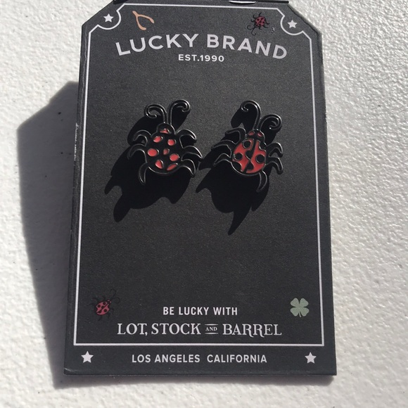 Lucky Brand Accessories - Lucky brand lot, stock and barrel lady bug hat pins RARE